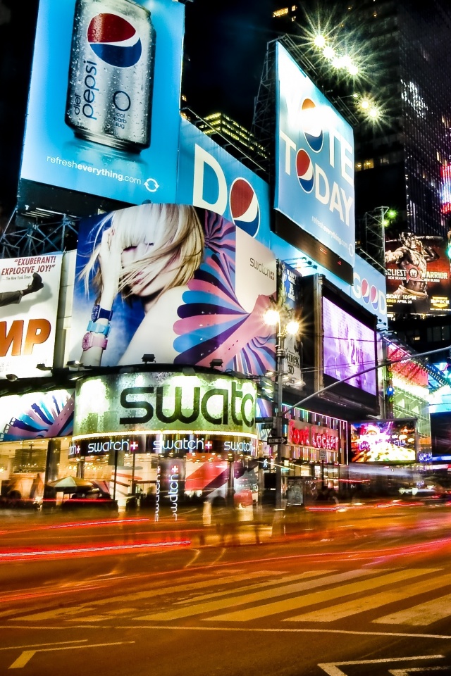 Огни мегаполиса обои