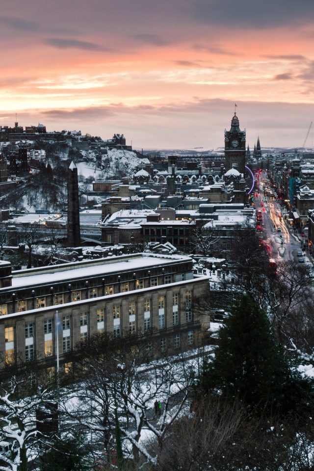 Вид на Эдинбург обои