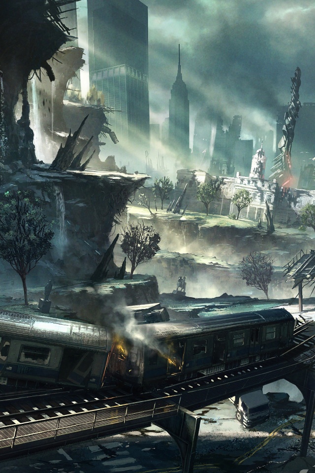 Развалины Нью-Йорка обои