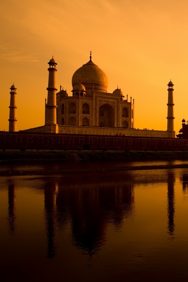 Тадж Махал в сумерках обои