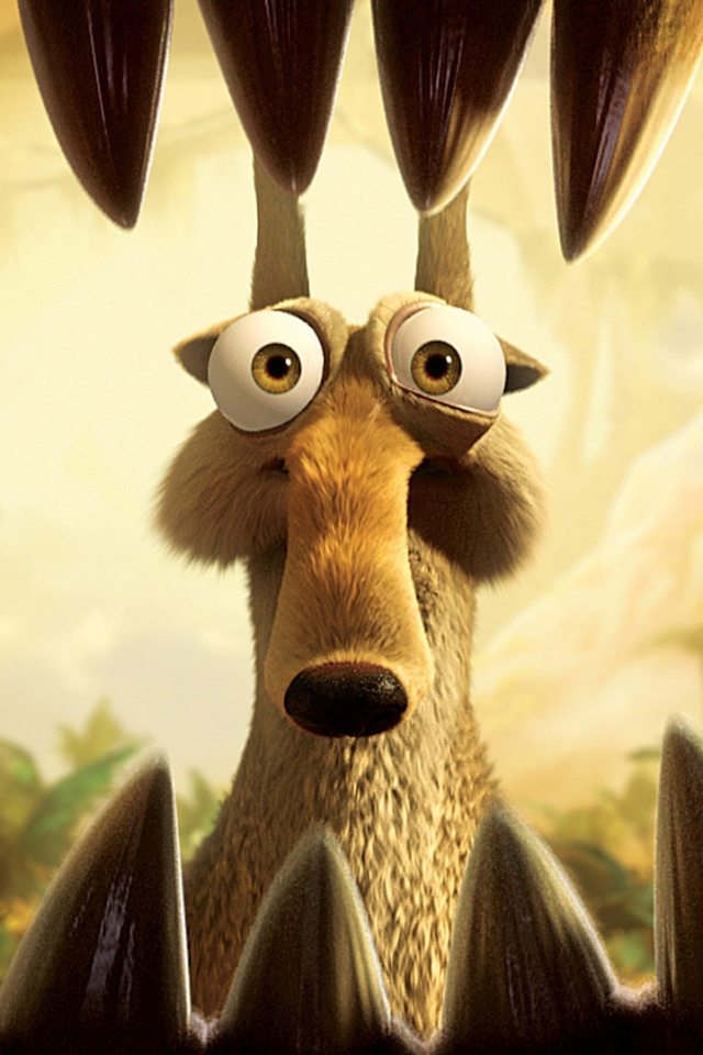 Скрэт и динозавр обои