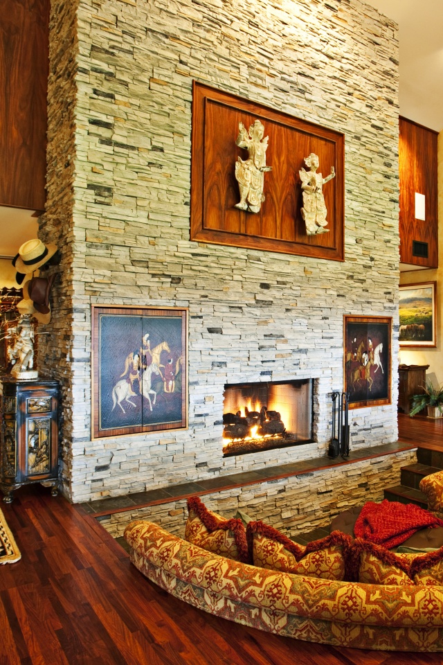 Интерьер гостинной обои