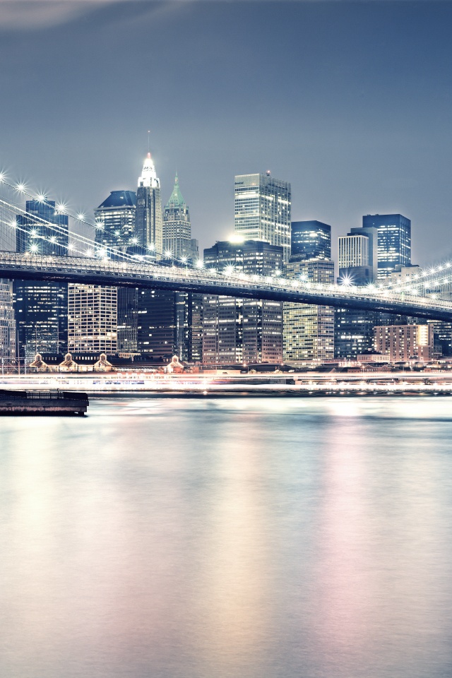 Огни ночного города обои