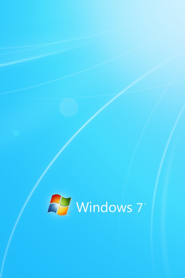 Голубые обои Windows 7 обои