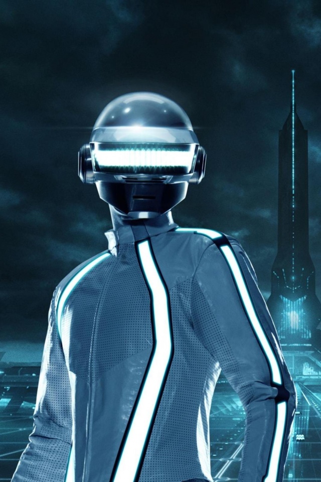 Daft Punk на съемках фильма TRON обои
