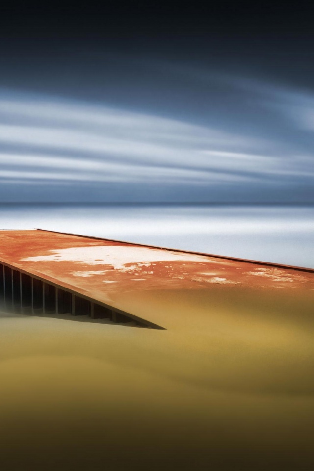 Пирс на пляже обои