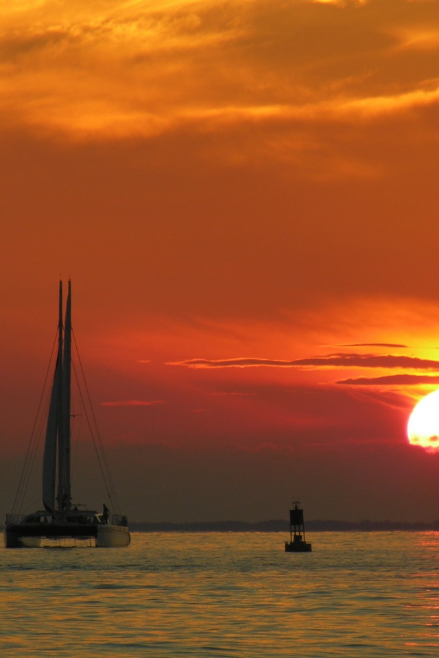 Празднование заката обои