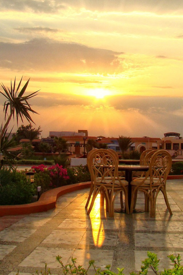 Закат в Хургаде обои