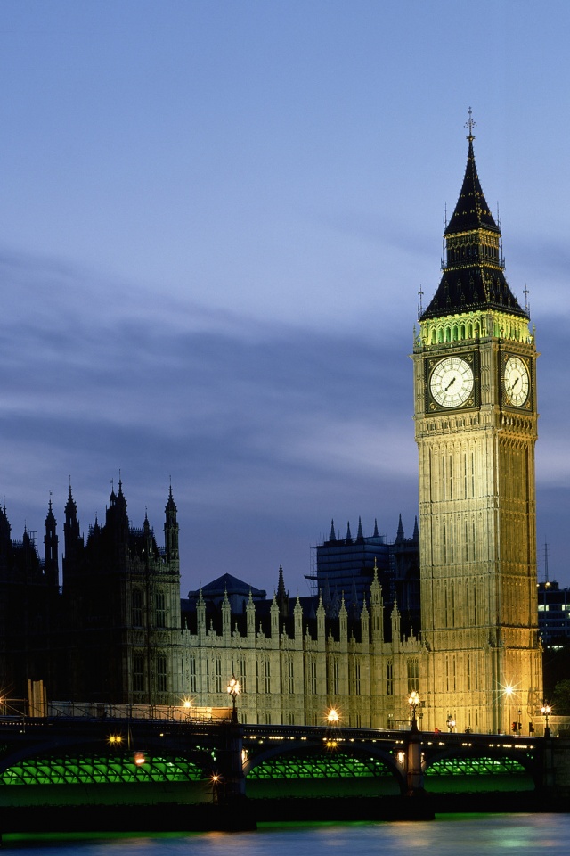 Биг Бен и здание парламента ночью обои