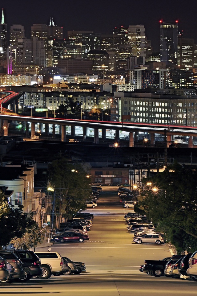 Вечерний город обои