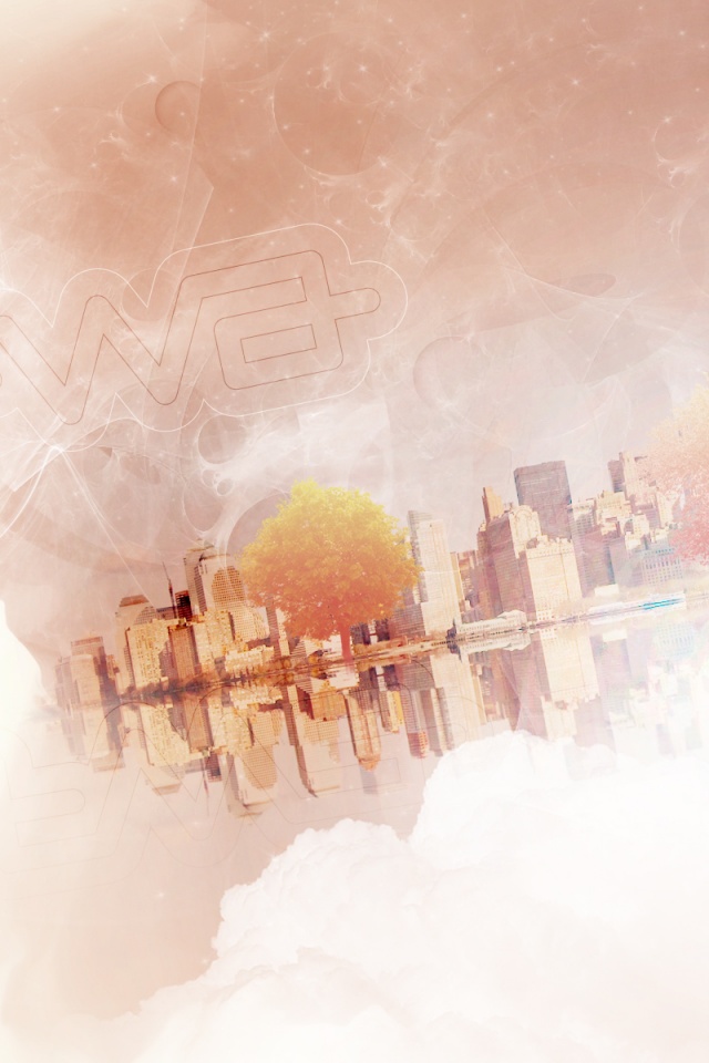 Абстрактный город обои