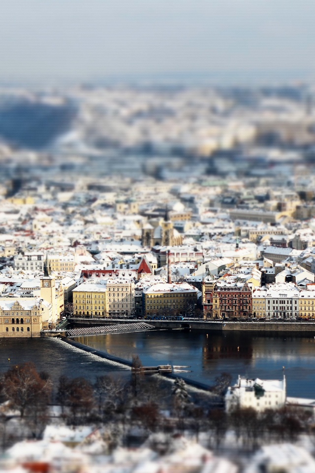 Вид на город обои