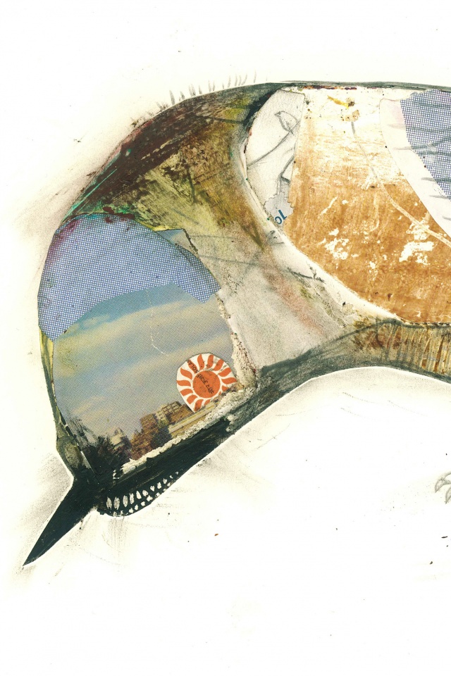 Аппликация Стефана Томпсона "Птица" обои