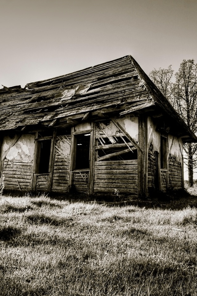 Разрушенная хата обои