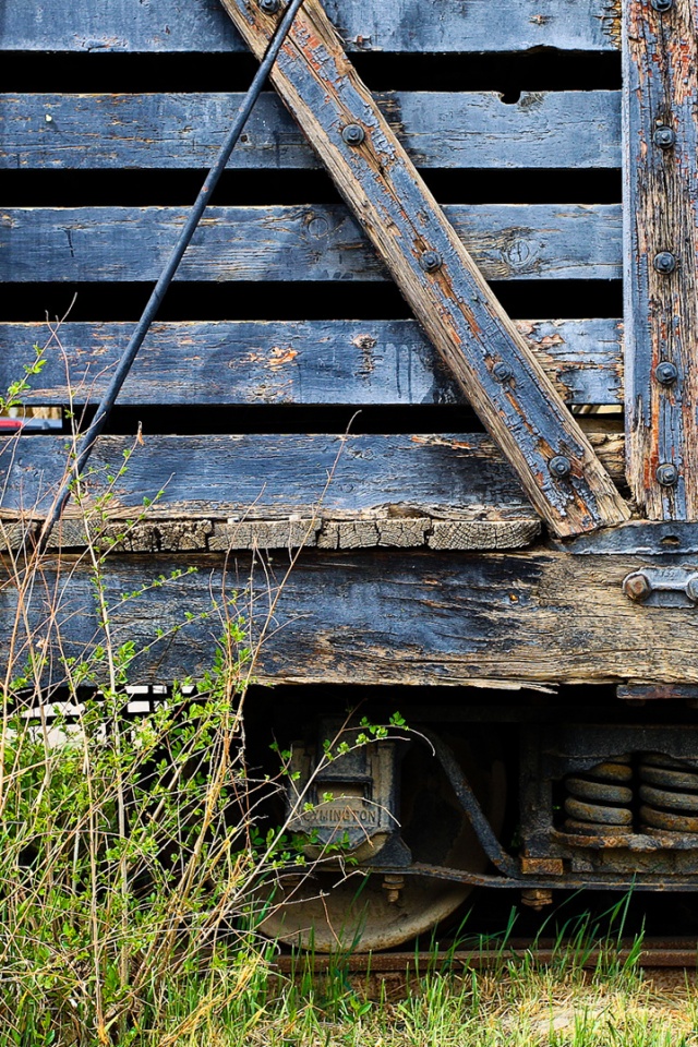 Старый грузовой вагон обои