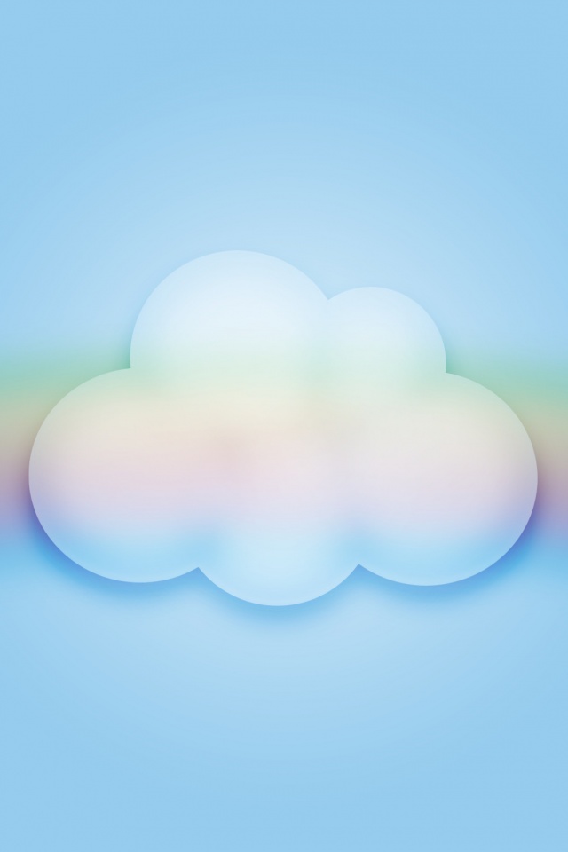 Облако за радугой обои
