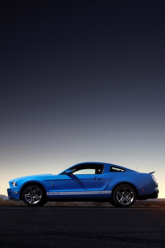 Синий форд мустанг обои