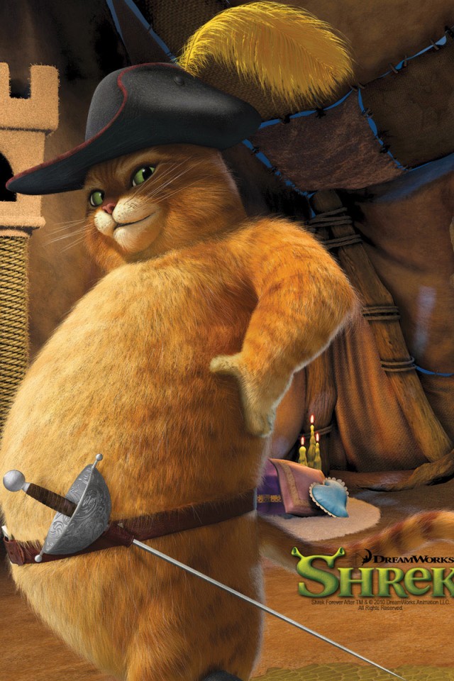 Кот в сапогах из Шрека обои