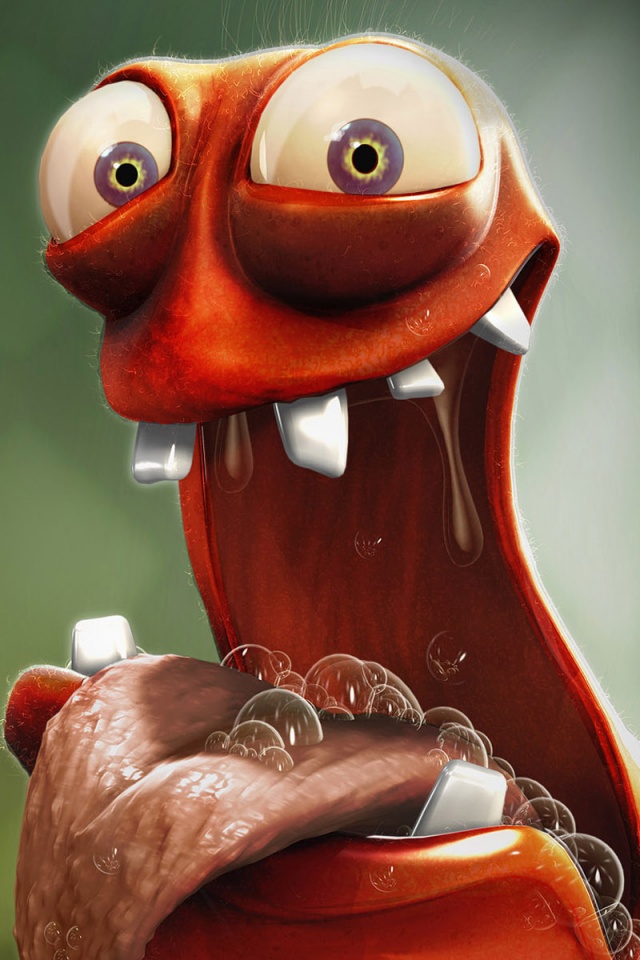 Микроб на ободке вашего унитаза обои