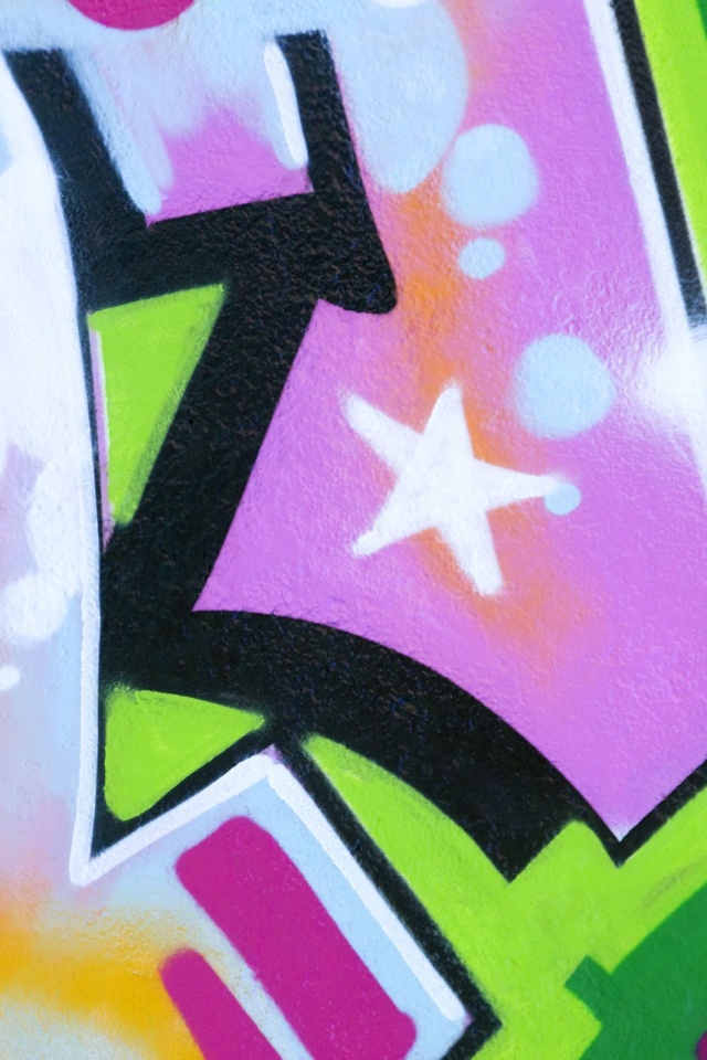 Блик на граффити обои