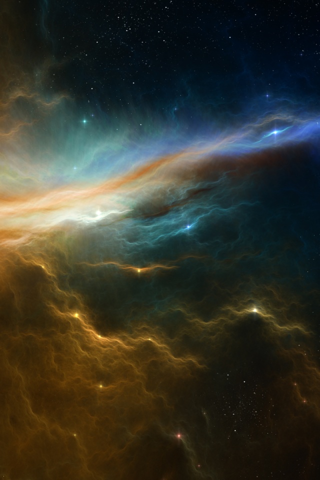 Туманность в глубинах космоса обои