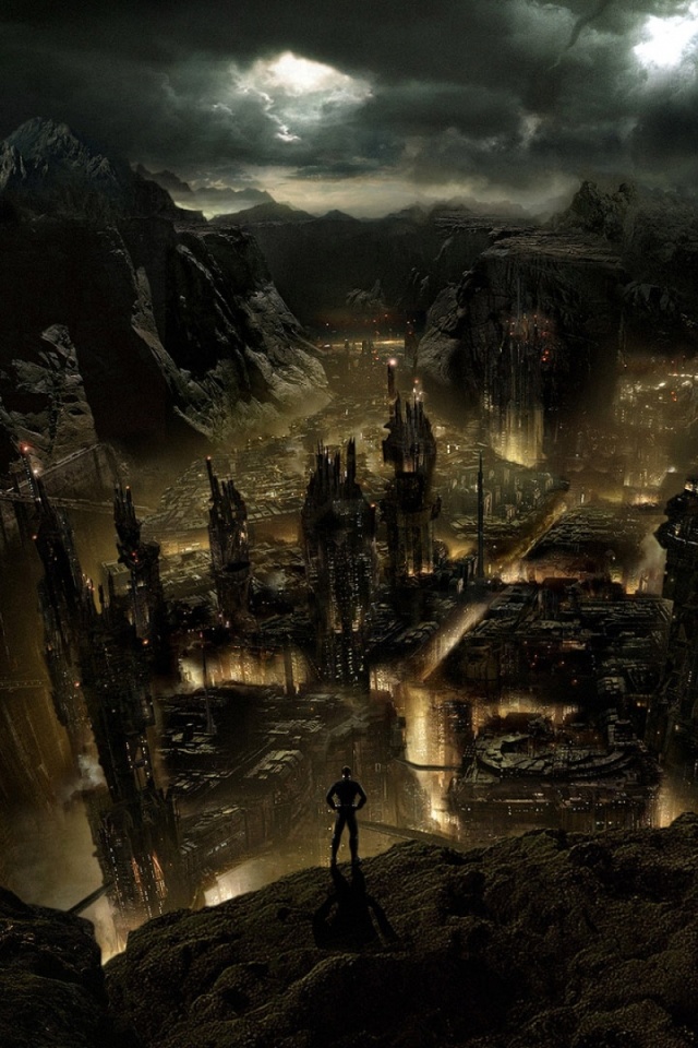 Таинственный город обои