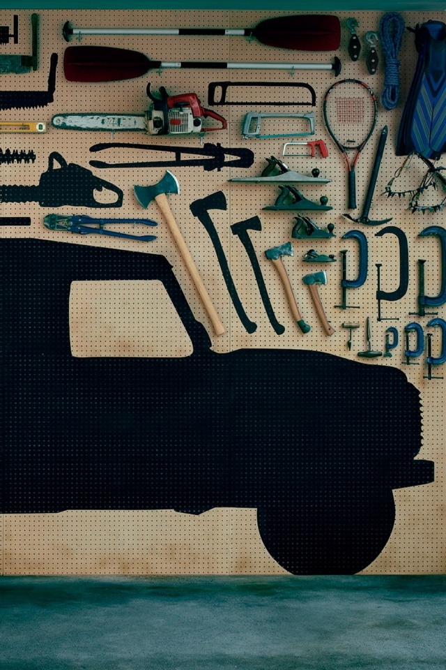 Типичный гараж обои