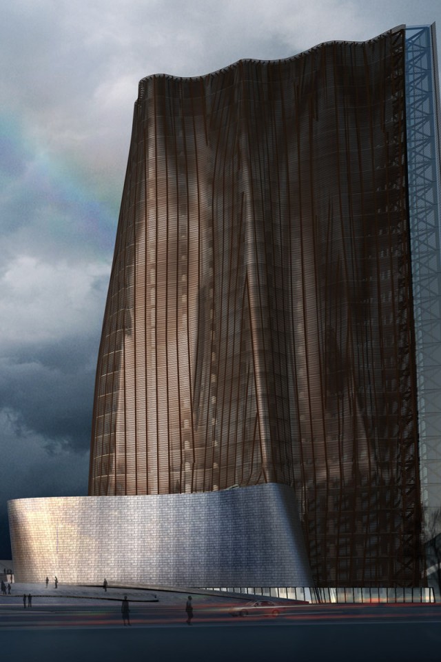 Здание обои