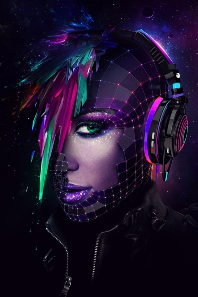 Кристаллические девушки из компьютерного мира обои