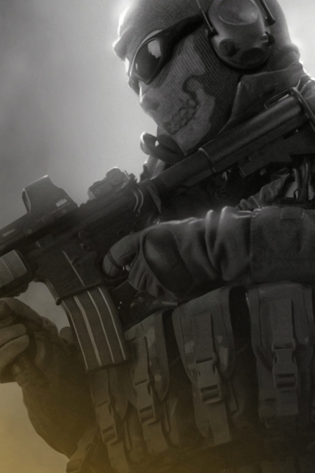 Солдат в маске обои