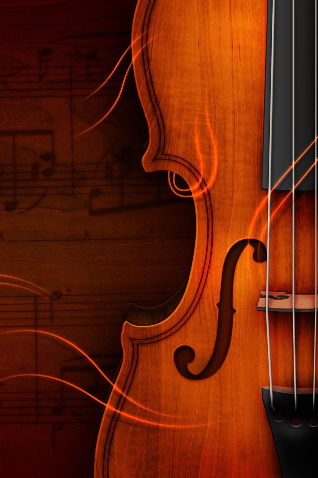 Скрипка обои