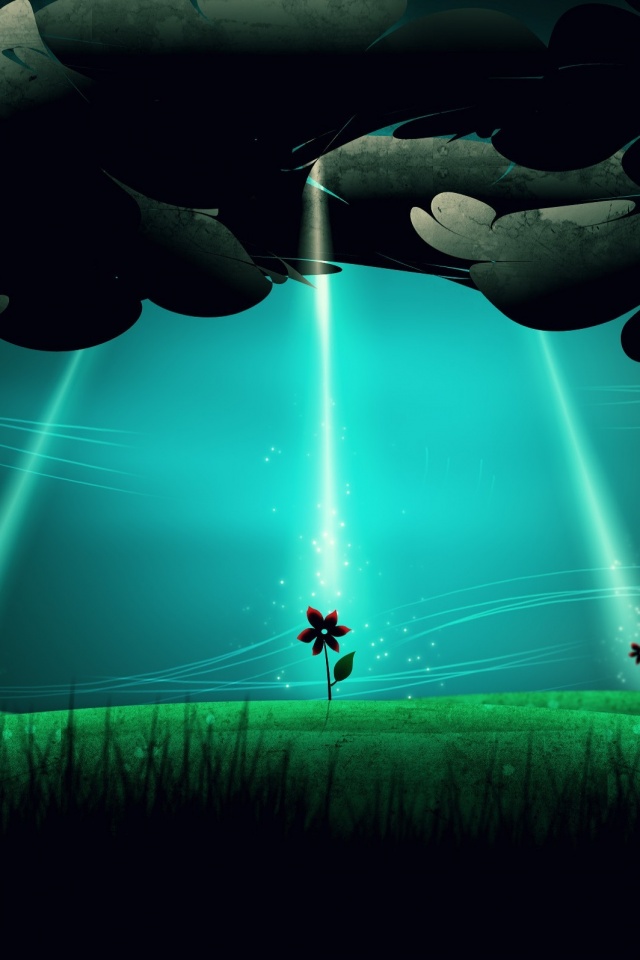 Свет для цветов обои