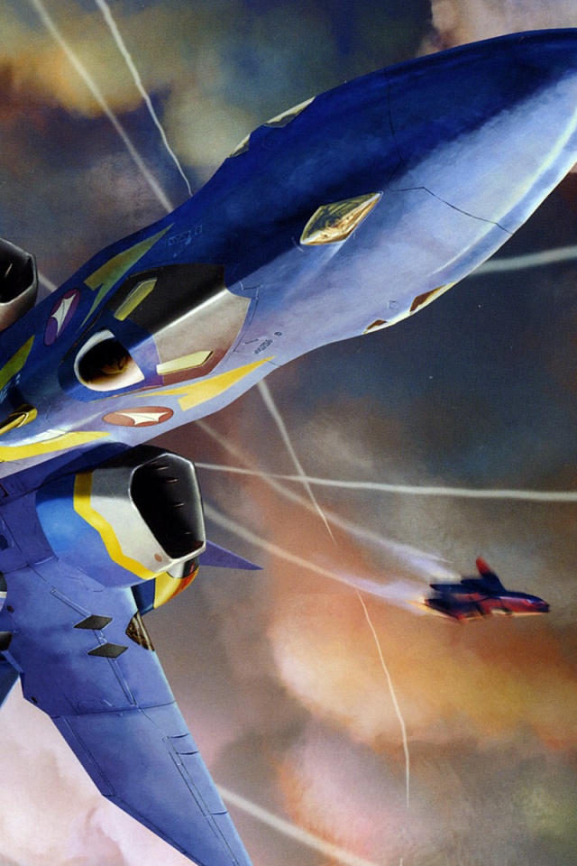 Фантастический самолёт делает бочку обои