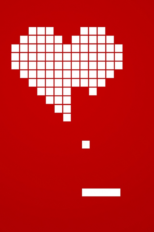 Уровень в виде сердца обои