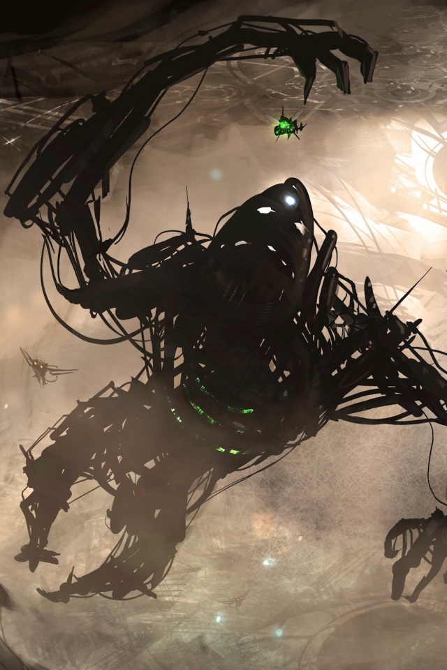 Подзёмный темный монстр обои