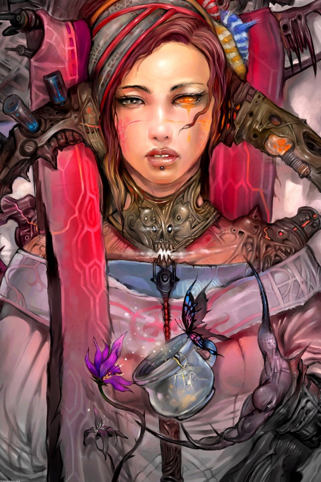 Странная девушка обои