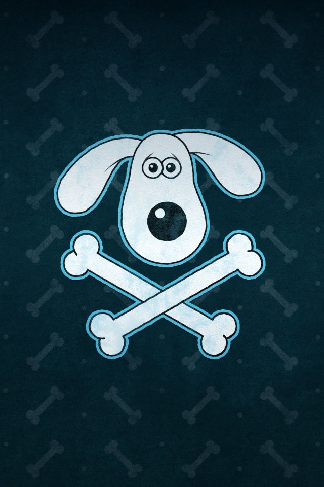 Громит и пересеченные кости обои