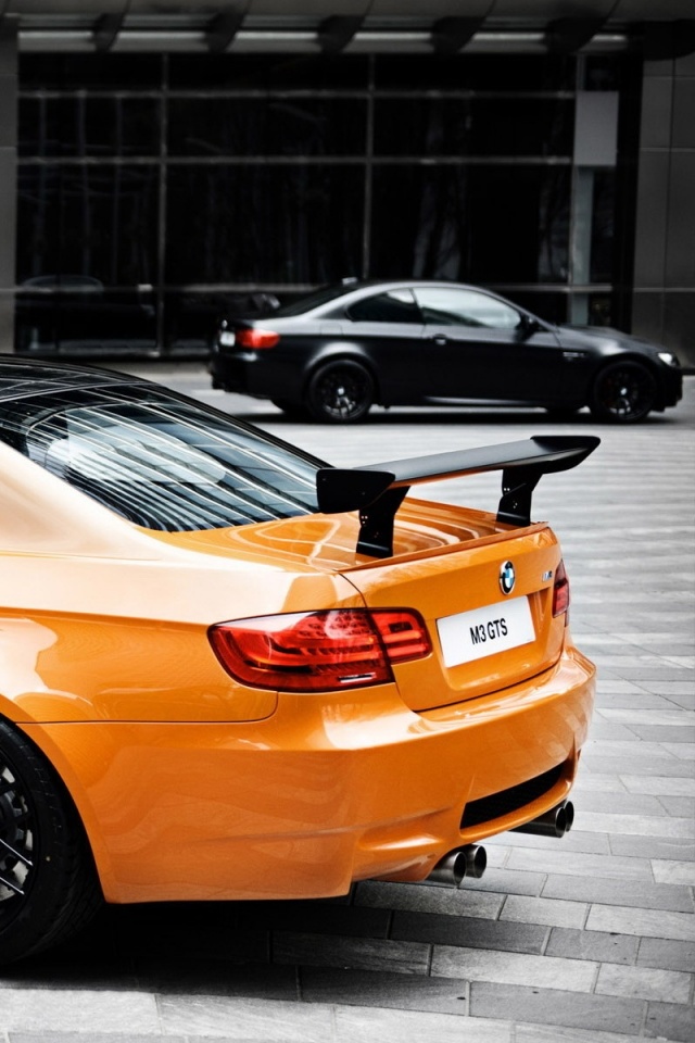 Оранжевый BMW M3 обои