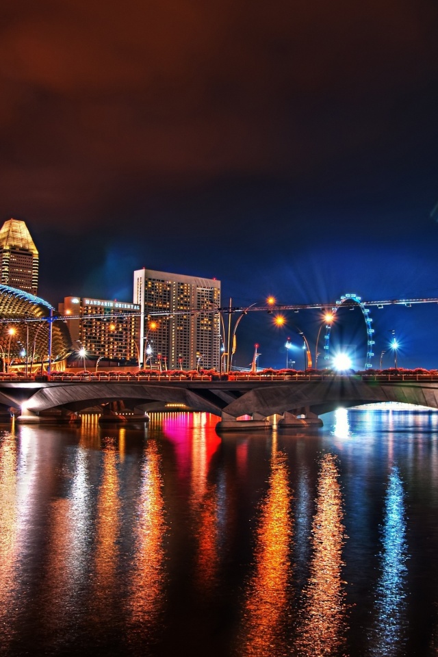 Ночной город обои