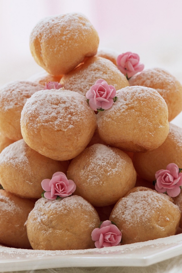 Круглые пироженки обои