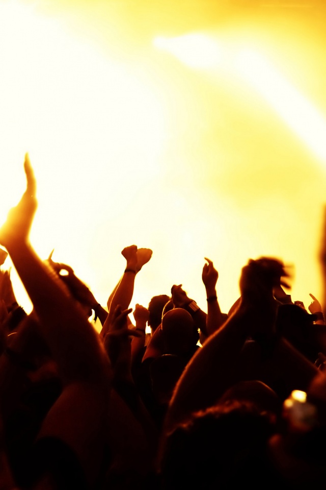 Руки людей на концерте обои