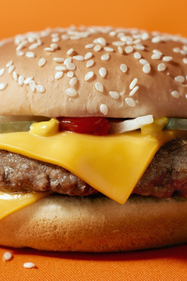 Сочный чизбургер обои