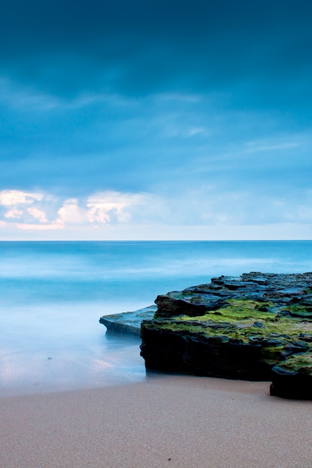 На берегу обои