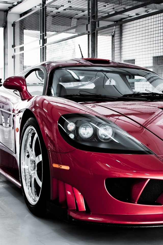 Суперкар бордового цвета обои