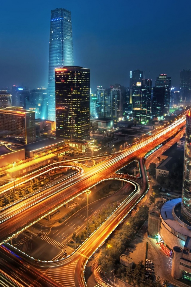 Городская развязка обои