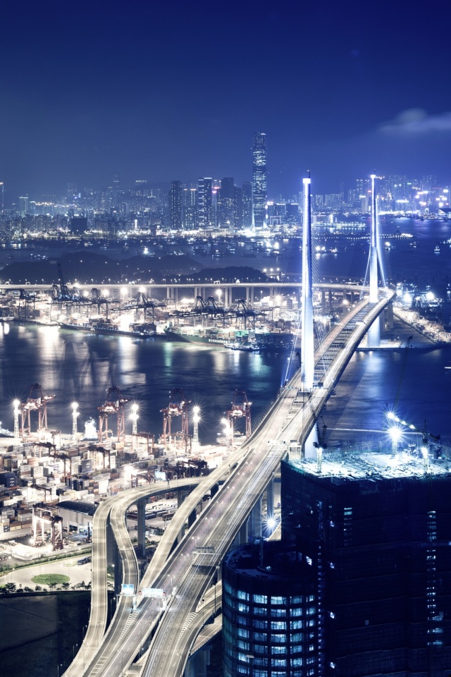 Ночная городская жизнь обои