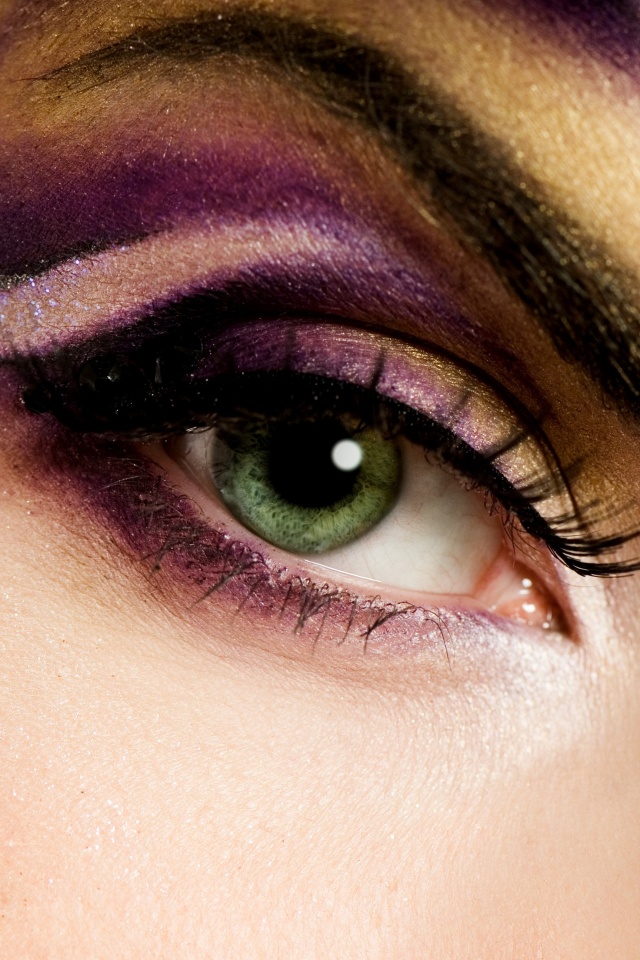 Красивый макияж для глаз обои