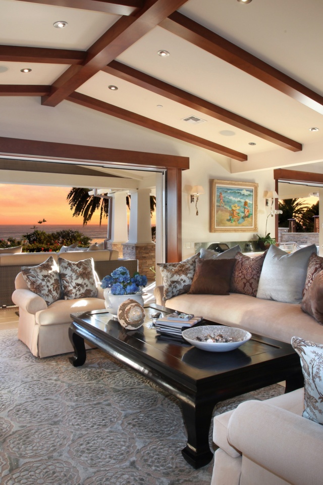 Уютная гостиная обои