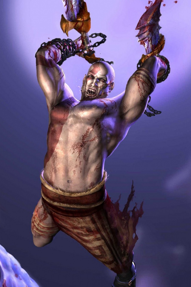 Кратос против монстра обои