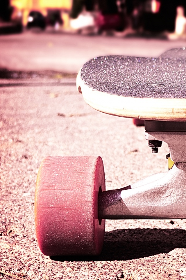 Скейтборд на солнце обои